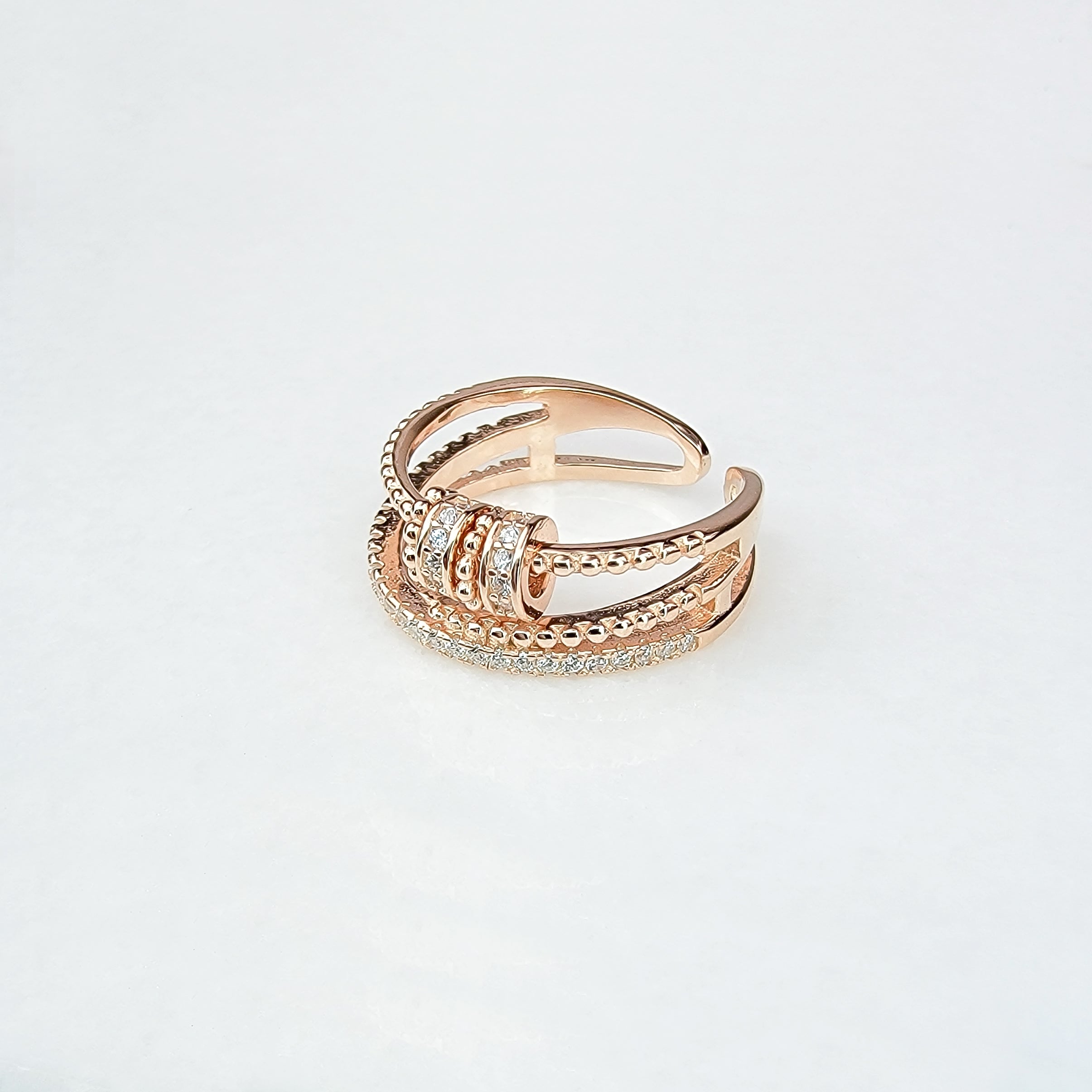 Geometric Spinning Fidget Ring