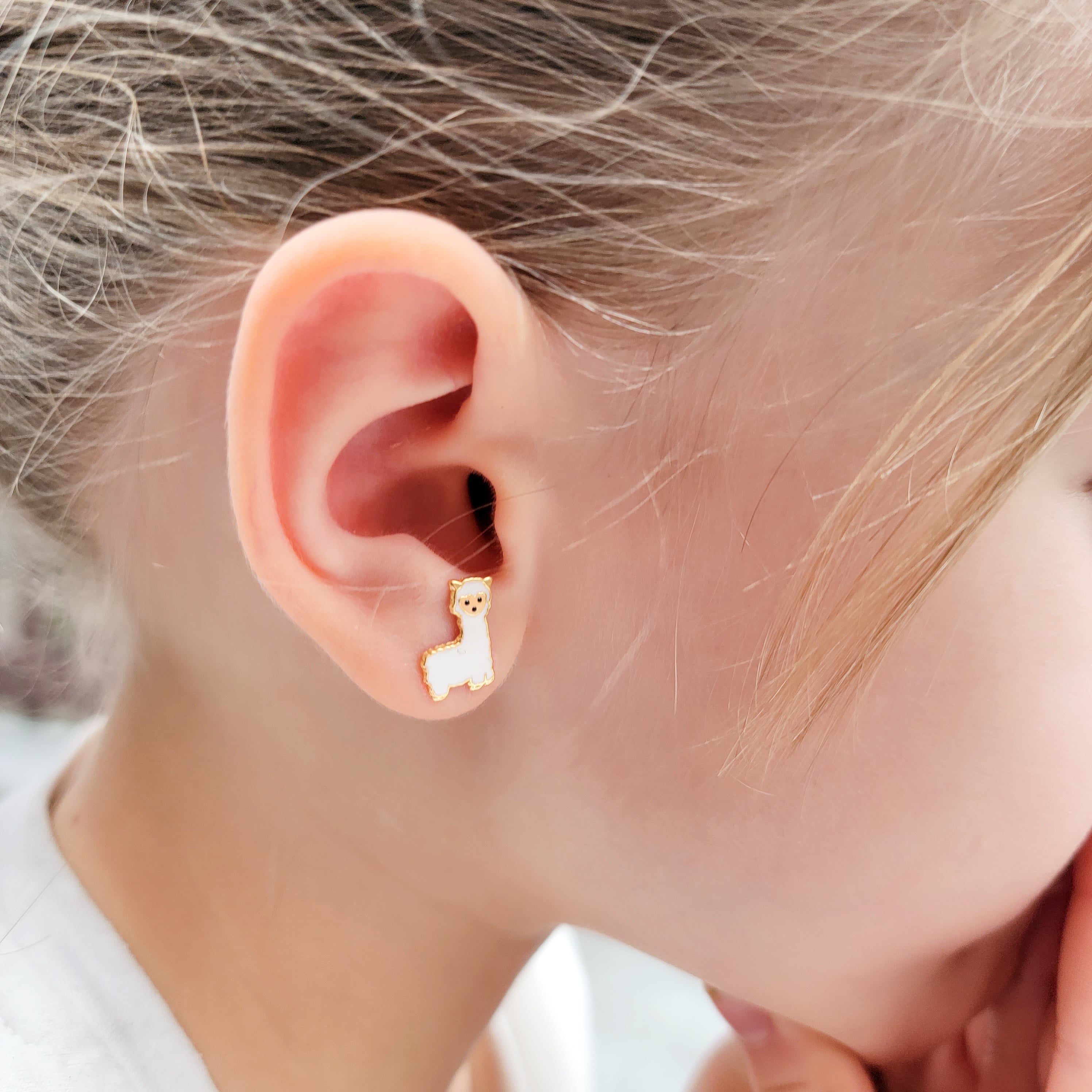 Sterling Silver Fun Earrings Sets for Children - Hypoallergic