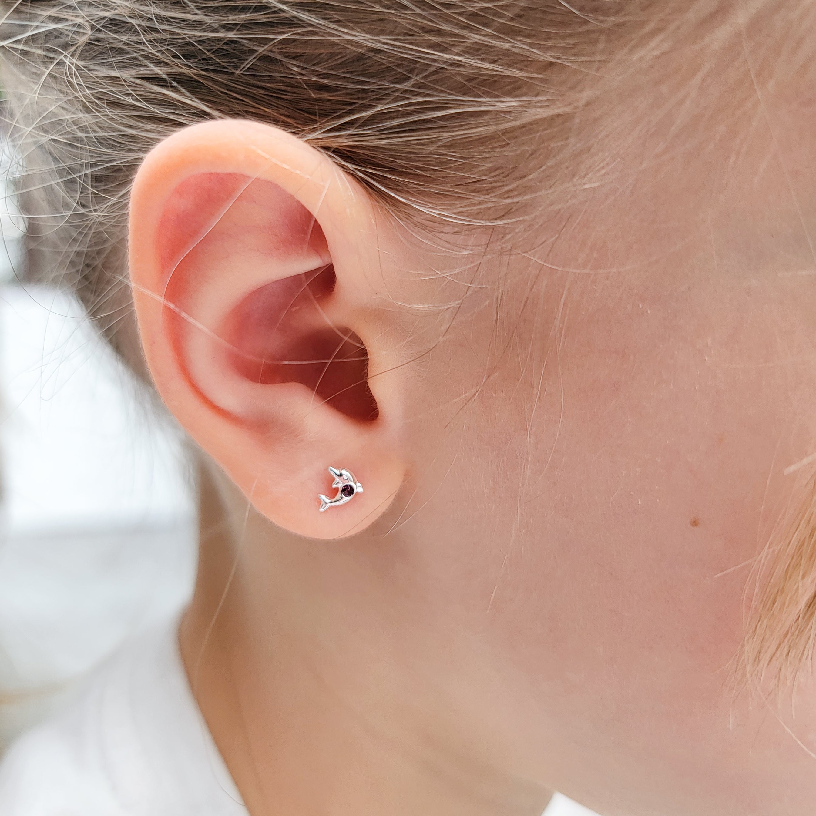 Sterling Silver Fun Earrings Sets for Children - Hypoallergic