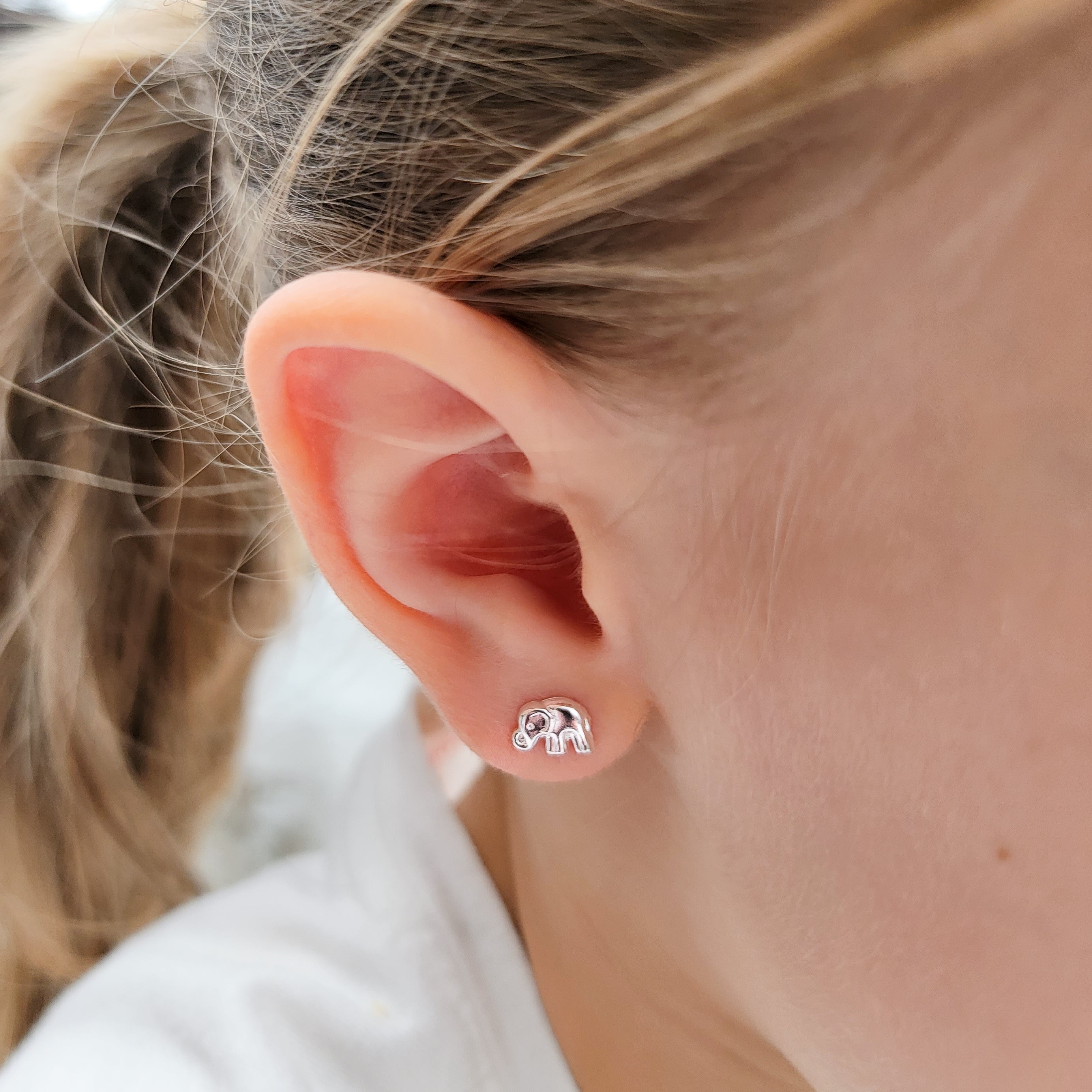 Sterling Silver Fun Earrings Sets for Children - Hypoallergic