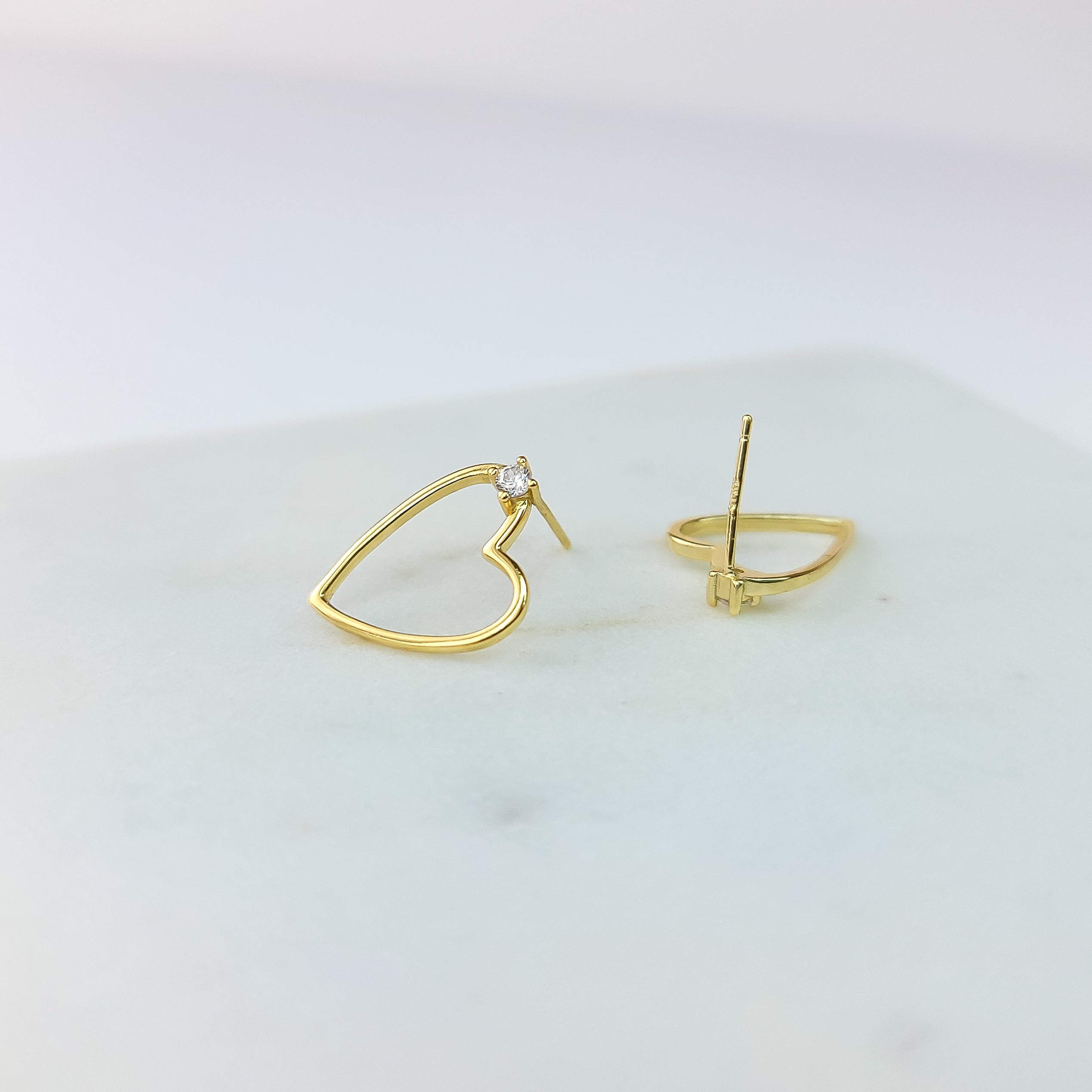 Heart with a Spark Earrings