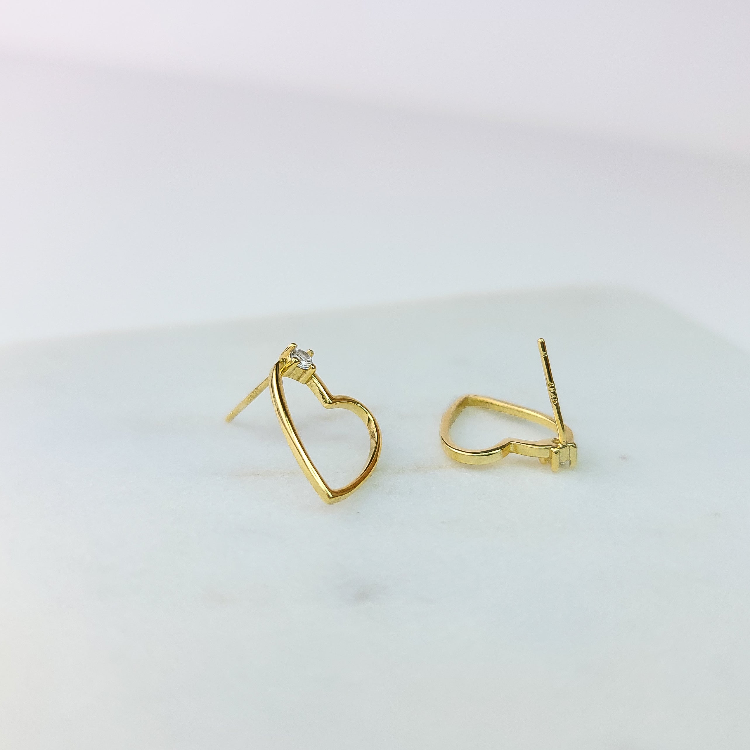 Heart with a Spark Earrings