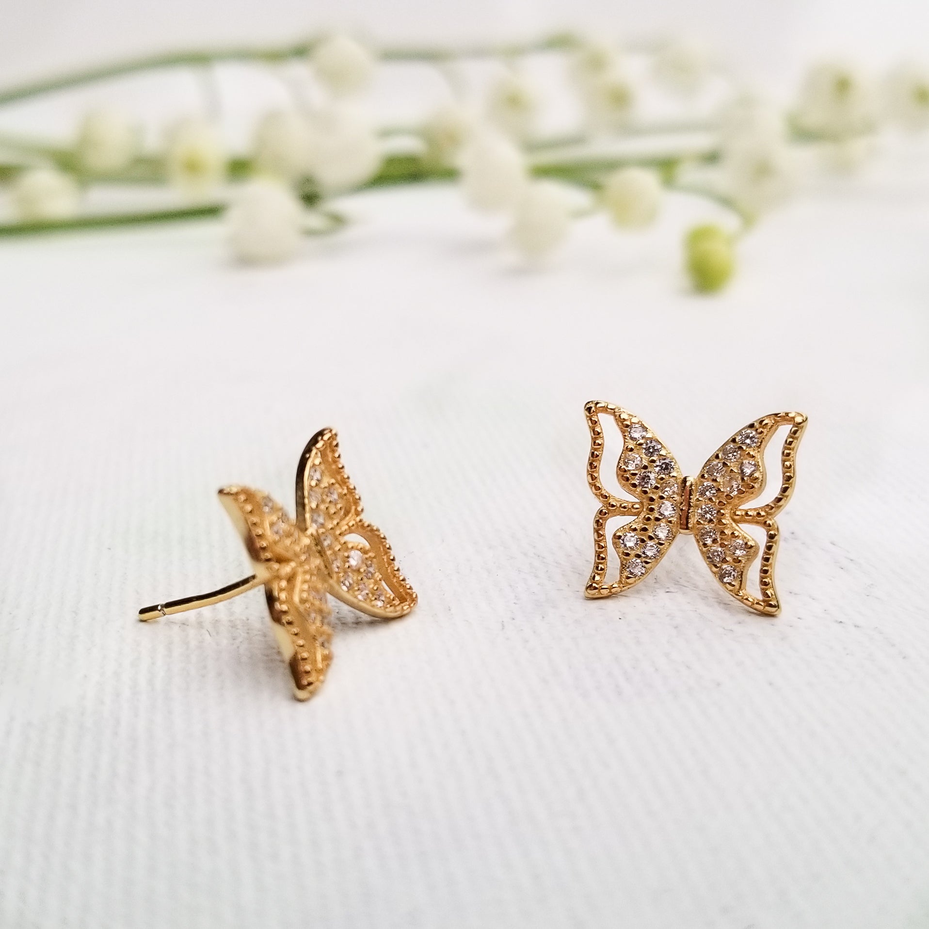 Butterfly Grace Stud Earrings