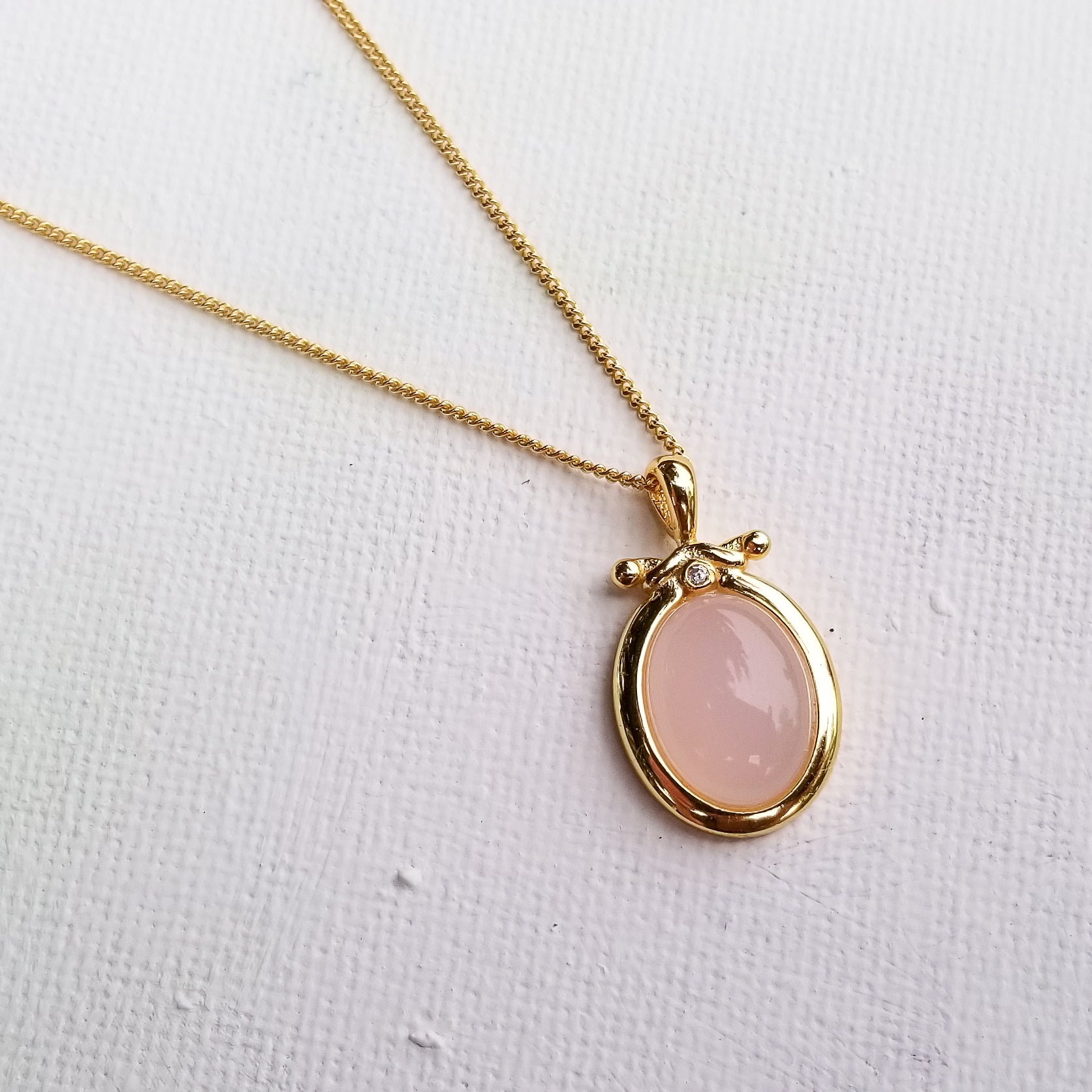 Daria Pink Crystal Necklace